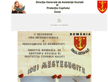Tablet Screenshot of dgaspcgalati.ro